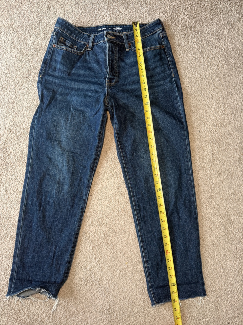 Old Navy high-waisted button-fly OG straight ankle jean - Picture 7 of 7